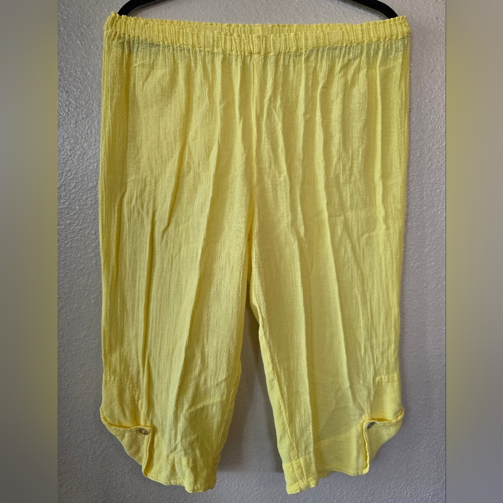 Oh My Gauze! Yellow Capris